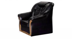Miló Bútor Evelin (textilbőr) fotel, fekete
