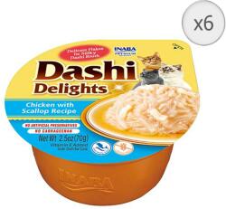Inaba Foods Dashi Delights nedves macskaeledel, kagyló, 6 x 70 g