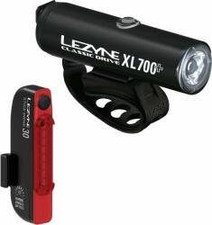 Lezyne Classic Drive XL 700+/Stick Drive Pair Satin Black/Black Front 700 lm / Rear 30 lm Față-Spate Lumini bicicletă (1-LED-30P-V437)