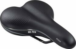 FORCE Rider Gel Tech Saddle Black Oțel inoxidabil Șa bicicletă (20101)