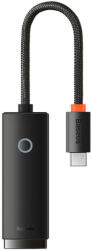 BASEUS Adaptor Retea Baseus Lite Series USB-C la RJ45 (negru) WKQX000301