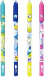 Happy Color Roller gel cu rescriere, 0.5 mm, gel albastru, Smile, diverse culori, Happy Color HA412001SM-3