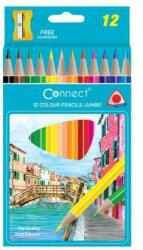 Set de creioane colorate, triunghiular gros conectați 12 klf. culoare (C-609719)