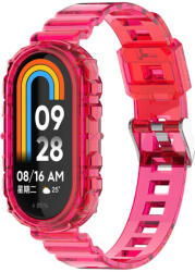 Techsuit Curea pentru Xiaomi Mi Band 8 - 8 NFC Techsuit Watchband W017 Rose Red (5949419074231)