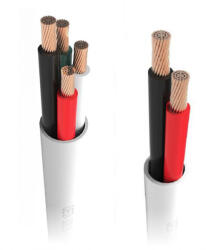 QED Кабел qed qx16/2 - бял - за 1м (qe4130) - vsystem