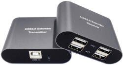 RAINBOW USB extender 2.0, 60m, Cat6, Win és MAC kompatibilitás, USB osztó a receiver-en (VAEXUSB20-50) (VAEXUSB20-50)