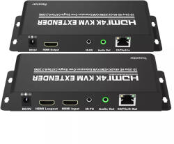 RAINBOW HDBaseT KVM Extender, HDMI 2.0 4K2K@60Hz 4: 4: 4, max. 150m 1080P, 100m 4K (VAEXKVMHDMI2) (VAEXKVMHDMI2)
