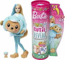 Mattel Barbie Cutie dezvăluie în costum - un ursuleț de pluș într-un costum de delfin albastru (25HRK25) Papusa Barbie