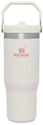 STANLEY - termos tip sticla cu pai - Flip Straw Tumbler - roz deschis - 890 ml (10-09993-196)