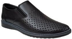 Ciucaleti Shoes Pantofi barbati sport, casual, perforati, din piele naturala, Negru - GKR506N (GKR506N)