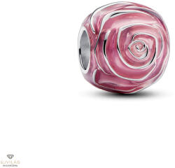 Pandora virágzó rózsaszín rózsa charm - 793212C01