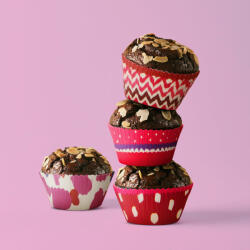 Family Muffin papír szett - szív - 100 db / csomag Family 57168H (57168H) - globalsales