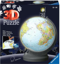 Ravensburger Puzzle 3d Ravensburger, Cu Led Globul Pamantesc 540 Piese (RVS3D11549)