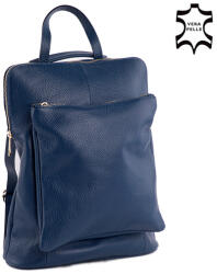 Fairy Valódi bőr női hátizsák Ipad tartóval kék színben (NT_981 -blue  C0129)