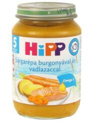 HiPP sárgarépa burgonya+vadlazac 5. hó 190g