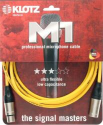 KLOTZ M1 cablu microfon profesional XLR 3p mum/dad nichel conectori Klotz - 7, 5m (M1K5FM0750)