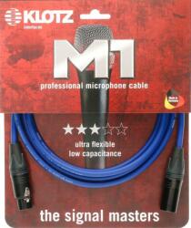 KLOTZ M1 cablu microfon profesional XLR 3p mum/dad negru conectori Neutrik - 7, 5m (M1FM2N0750)