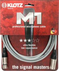 KLOTZ M1 cablu de microfon profesional XLR 3p mum/dad nichel conectori Klotz - 2m (M1K6FM0200)