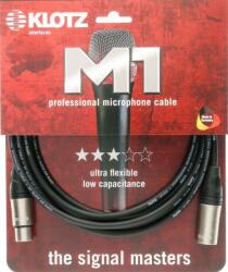 KLOTZ M1 cablu microfon profesional XLR 3p mum/dad conectori Klotz - 10m (M1K1FM1000)