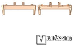  Okosóra fém csatlakozó adapter - 2db / 1pár - ROSE GOLD - bármilyen 18mm-es teleszkópos szíjjal használható - SAMSUNG Galaxy Fit3 (SM-R390)