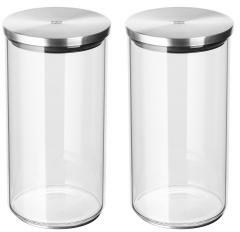  Zwilling Tároló üveg rozsdamentes fedéllel 2 db 1 literes 39500-034 Kifutó termék! (20601)