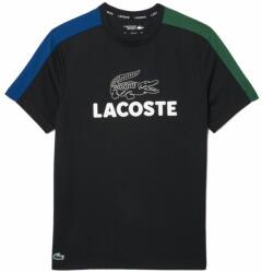 Lacoste Tricouri bărbați "Lacoste Ultra-Dry Printed Colour-Block Tennis T-Shirt - black/blue/green