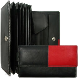 Choice Uniszex fekete-piros bőr brifkó, pénztárca 17 × 10, 5 cm (853461-023)