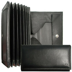 Choice uniszex fekete bőr brifkó, pénztárca 18, 3 × 10 cm (853510-002)