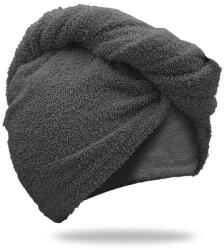  Prosop turban gri inchis cu uscare rapida, 100% bumbac Prosop