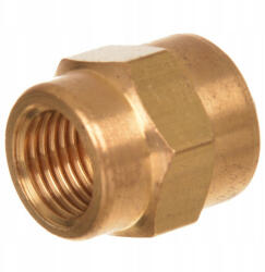  Sárgaréz szűkítő, csatlakozó adapter 3/8"F belső menetről - 1/4"F belső menetre