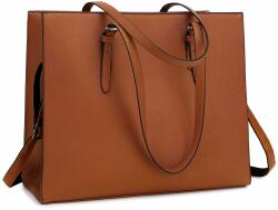 Dollcini Elegáns Női Laptoptáska - 15.6-os, Vízálló Műbőr - Barna (424267)