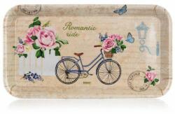 BANQUET Rózsás - biciklis műanyag szendvicstálca - 29, 5x16, 5 cm - Romantic Ride (VET-12530530)