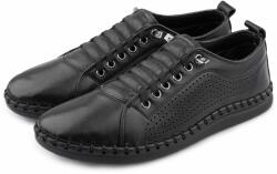 Vlnka Női bőr tornacipő Radana - fekete felnőtt cipő méret 36