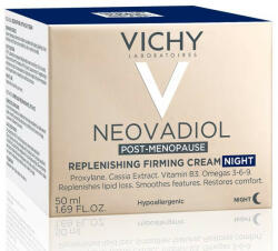 Vichy Crema de noapte cu acid hialuronic Vichy Neovadiol Post-Menopause cu efect de refacere a lipidelor si fermitate, 50ml