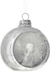 Iliadis Alexandros Set 2 ornamente brad din sticla Angel Silver 8 cm (75126)
