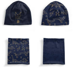 Takoy Panel szabásmintával S-es méret, funkcionális jersey - sapka és nyakmelegítő szett geometrikus dinoszauruszok