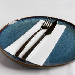 Mank textilhatású szalvéta 40x40 cm 1/8 hajtás 50 lap/csomag - fehér