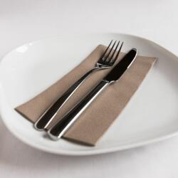 Mank Textilhatású egyszínű szalvéta 40x40 cm 1/8 hajtás 50 lap/csomag - pebble stone