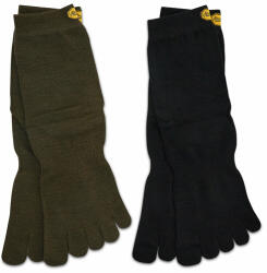 Vibram Fivefingers 2 pár hosszú szárú unisex zokni Wool Blend Crew S15C12P Fekete (Wool Blend Crew S15C12P)