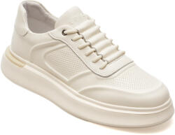 Epica Pantofi casual EPICA albi, D3513, din piele naturala 43