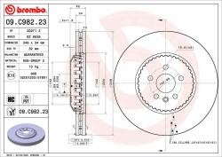 BREMBO féktárcsa BREMBO 09. C982.23