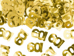 PartyDeco Confetti metalic, numarul 60, 15g (KONS35-60-019ME)