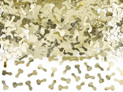 PartyDeco Penisuri de confetti, aurii, 30g (KONS17-019ME)
