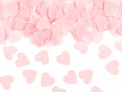 PartyDeco Inimi de confetti, 1, 6x1, 6 cm, roz deschis, 15g (KONS27-081J)