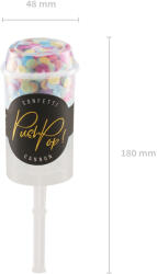 PartyDeco Confetti push pop, mix (PPK2-000)