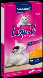 Vitakraft Cat Liquid Snack - jutalomfalat szósz (csirke, taurin) macskák részére (6x15g) - aboutpet - 1 390 Ft
