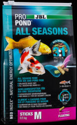 JBL ProPond All Seasons (M) - Egész évszakos eledel közepes méretű koi és tavi halak számára (0, 5kg/3l)