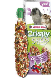 Versele-Laga Crispy Sticks Rabbits Chichilla Dupla rúd (erdei gyümölcs) - kiegészítő eleség nyulak és Csincsilla részére (110g)