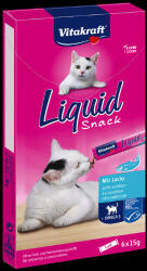 Vitakraft Cat Liquid Snack - jutalomfalat szósz (lazac, omega 3) macskák részére (6x15g)