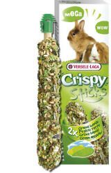 Versele-Laga Crispy Sticks Rabbits Guinea Pigs Dupla rúd (zöld rét) - kiegészítő eleség nyulak és tengerimalacok részére (140g)